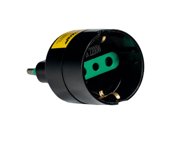 Macho Adaptador Schuko 10A Con Protector - Imagen 4